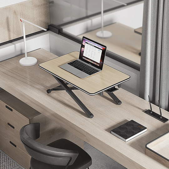 Height Adjustable Rectangular Standing Desk Converter