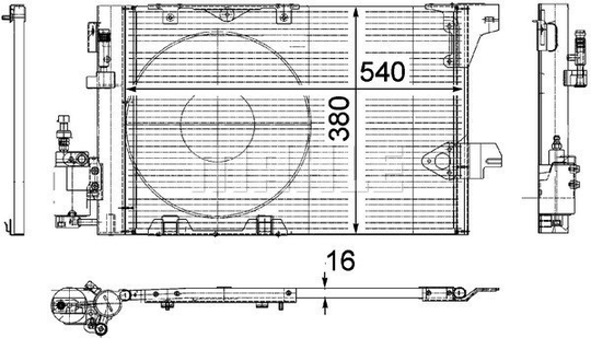 Condenser Air Conditioning 8FC351301-241 by BEHR