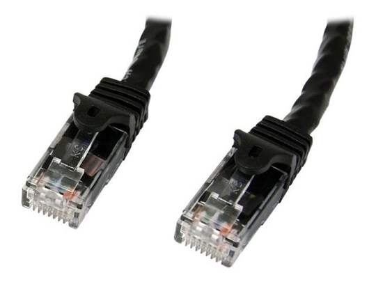 Startech Black Gigabit Snagless RJ45 UTP Cat6 Patch Cable - 0.5m Patch Cord