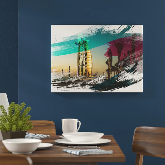 'Burj al Arab Dubai' Graphic Art Print Poster