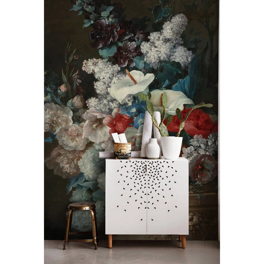 Corryn Vase Flowers Oil Still Life Wallpaper