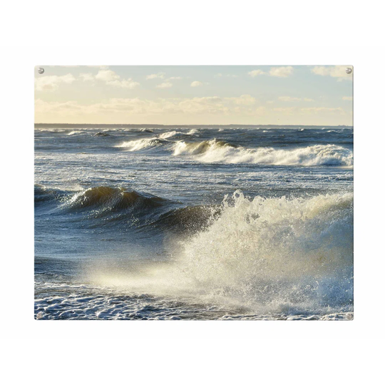 Waves Sea Magnetic Wall Mounted Photo Memo Board