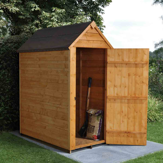 Forest Garden Overlap Dip Treated 3' x 5' Apex Windowless Shed