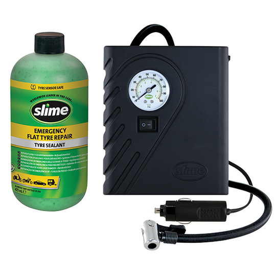 Slime Tire Repair Kit Including Compressor 1800335