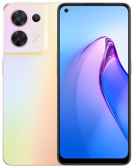 SIM Free OPPO Reno8 5G 256GB Mobile Phone - Gold