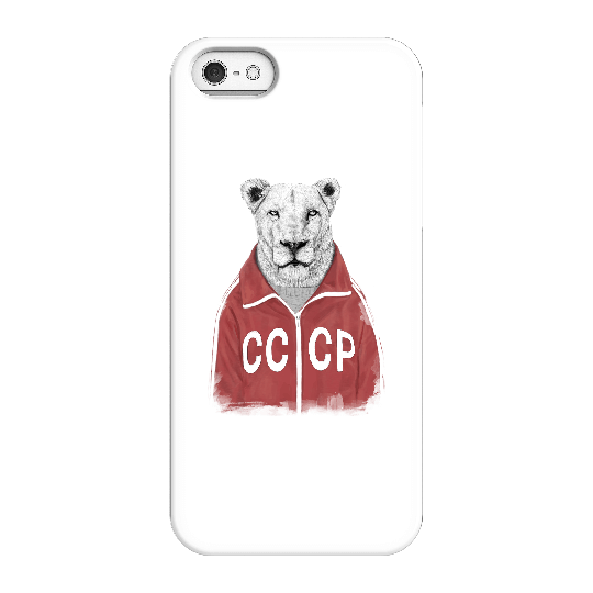 Balazs Solti CCCP Lion Phone Case for iPhone and Android - iPhone 5/5s - Snap Case - Matte