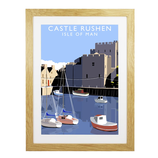 Castle Rushen 1 by Richard O'Neil Graphic Art Print on Paper