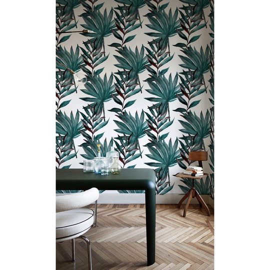 Walllpaper Roll 360X250cm Wallpaper Material With Print Mural Decoration Kitchen Livingroom Bedroom - Monstera Illustration Vintage