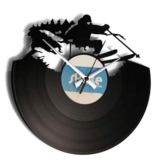 Ski Inspired Vinyl 30cm Silent Wall Clock