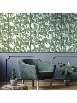 Julien Macdonald Honolulu Palm Green Designer Wallpaper
