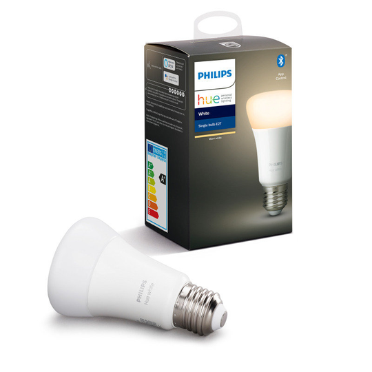 Philips Hue Bluetooth Smart Bulb - White E27 - Works with Alexa and Google Assistant*