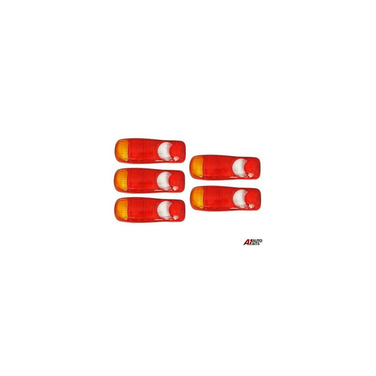 Set Of 5X Renault Midlum Rear Tail Light Teardrop Lens Fits Lh Or Rh
