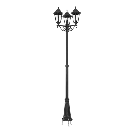 Deonte 3 Light 220Cm H Lamp Post
