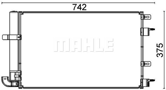 Condenser Air Conditioning 8FC351318-601 by BEHR