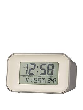 Acctim Clocks Alta Owl Grey Alarm Clock
