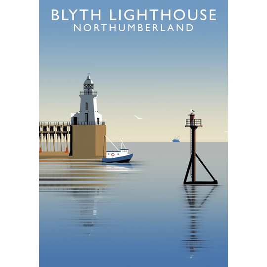 lyth Lighthouse by Richard O'Neil - Graphic Art Print on Paper