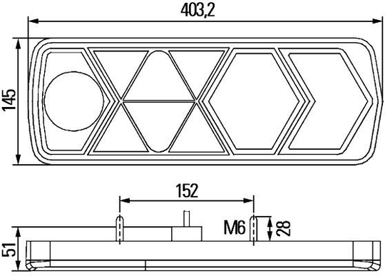 Combination Tail Light 2VP 340 950-011 Hella 2VP 340 950011