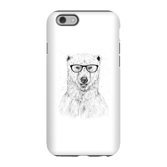 Balazs Solti Polar Bear And Glasses Phone Case for iPhone and Android - iPhone 6S - Tough Case - Matte