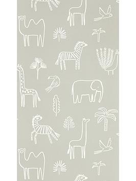 Harlequin Book Of Little Treasures Funky Jungle Stone Wallpaper