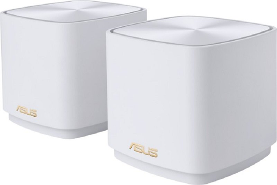 ASUS ZenWiFi AX Mini (XD4) Wi-Fi System - Mesh - 2.4 GHz / 5 GHz - Gigabit Ethernet -White 2PACK