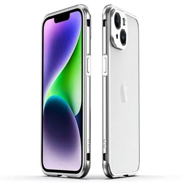 Polar Lights Style iPhone 14 Metal Bumper - Silver