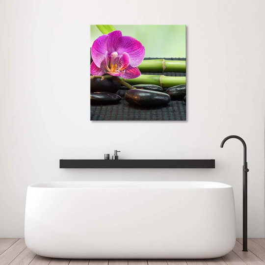 Canvas Print Spa Zen Orchid Flowers