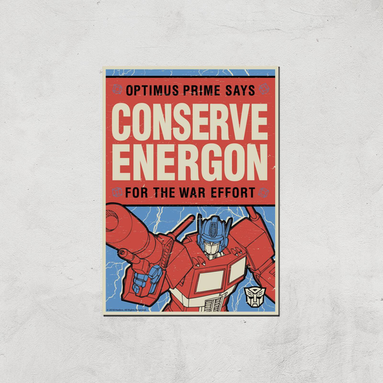 Transformers Conserve Energon Poster Art Print - A4 - Print Only