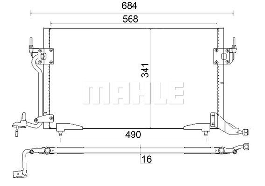 Condenser Air Conditioning 8FC351036-404 by BEHR
