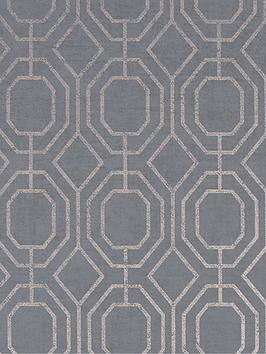 Superfresco Easy Easy Luxe Geo Charcoal Wallpaper