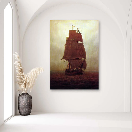 Canvas Print REPRODUCTION Sailing Ship C.D.Friedrich,
