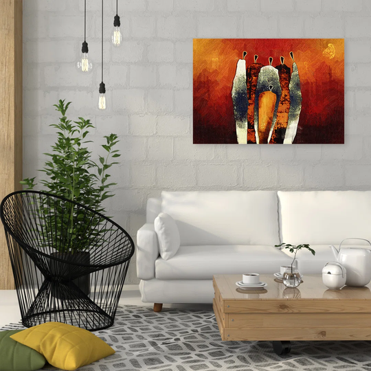 Canvas Print, Red Abstractions 16766
