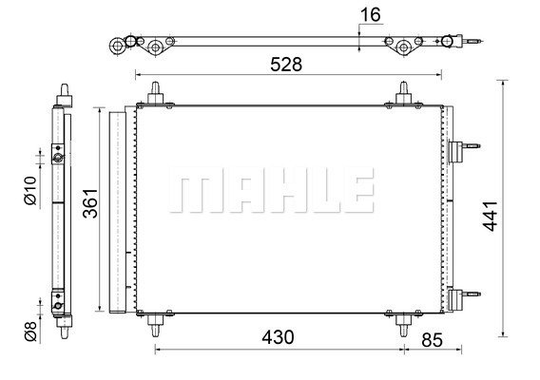 Condenser Air Conditioning 8FC351307-694 by BEHR