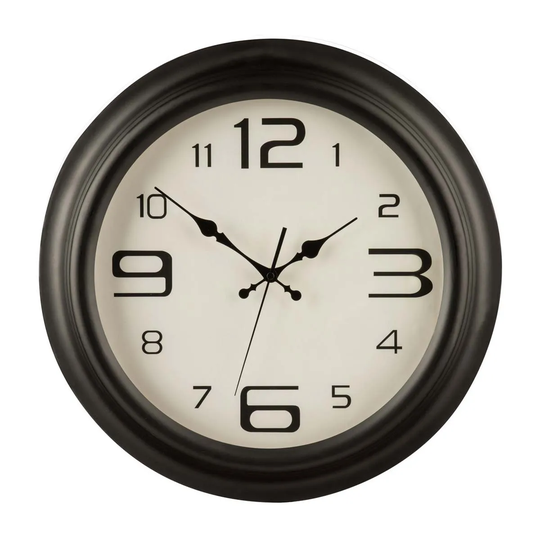 Interiors by PH Matt Black Metal Wall Clock
