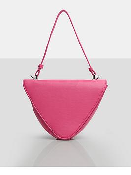 Public Desire The Arrow Triangle Clutch Bag - Bright Pink