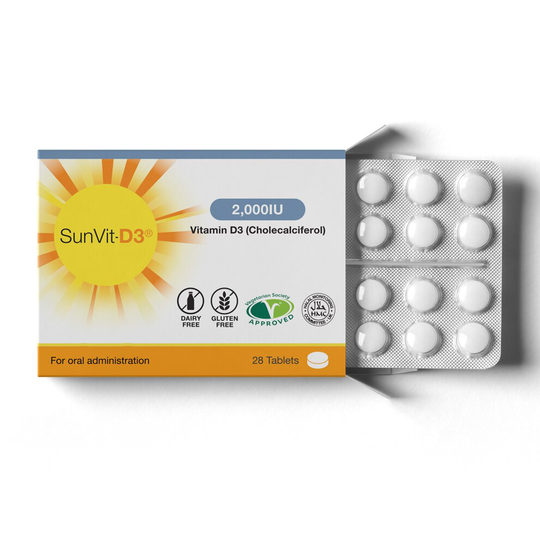 Vitamin D 2000IU 28 Daily Dose Tablet Pack - Immune and Bone Support