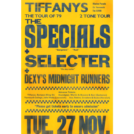 The Specials Poster (Distressed Look) by Rokpool - Typography Print