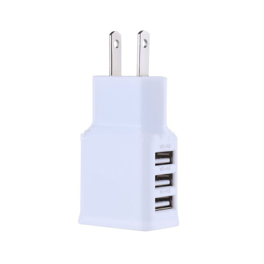 (US) For Samsung Phone EU Plug OB 3 USB Smart Wall Charger 100-220V Charging Adapter