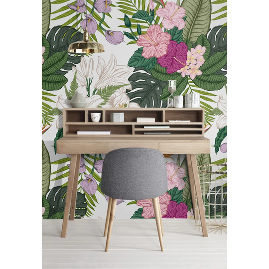 Anzie Utensil Floral Flowers Wallpaper