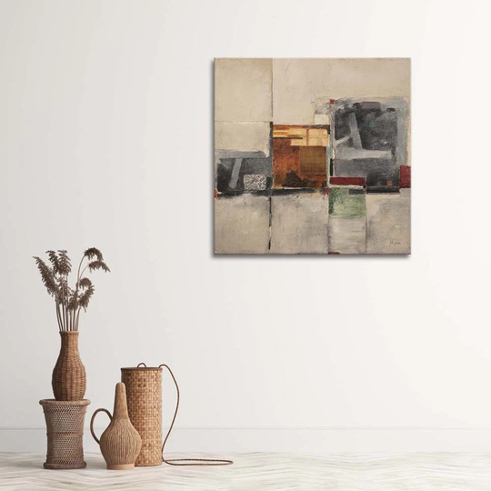 Canvas Print Abstract Beige Brown