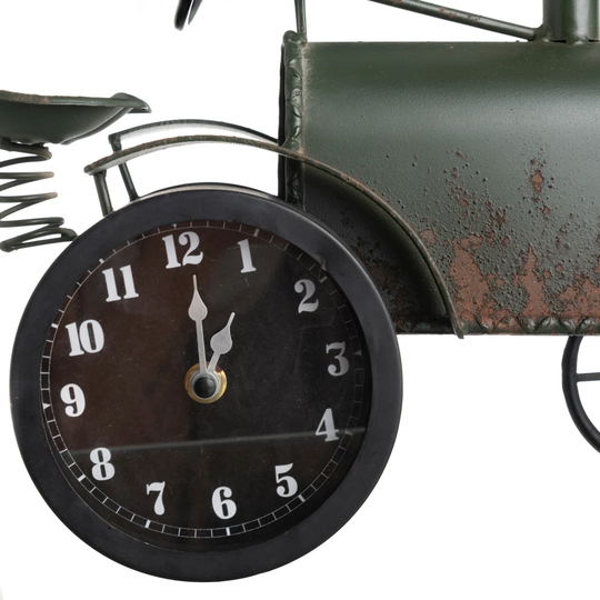 Analog Quartz Tabletop Clock in Verde