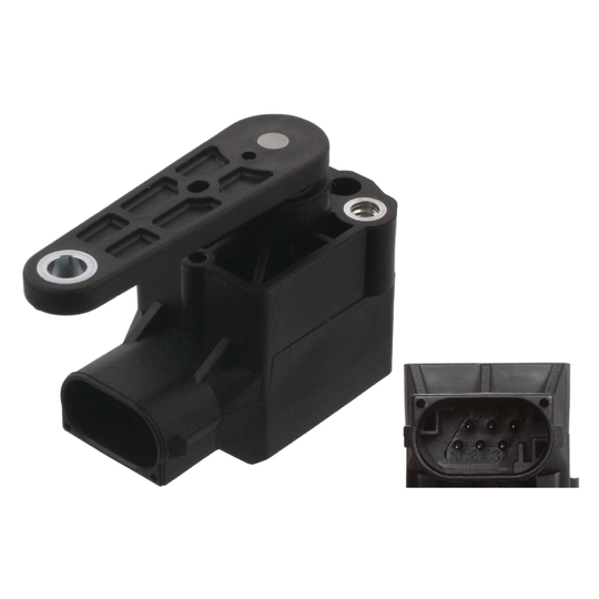 Sensor, Xenon light (headlight range adjustment) 37932 FEBI 37932