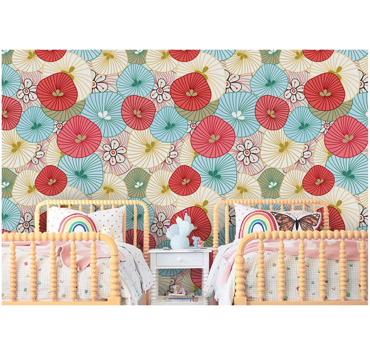 Kaydance Flower Ornament Wallpaper