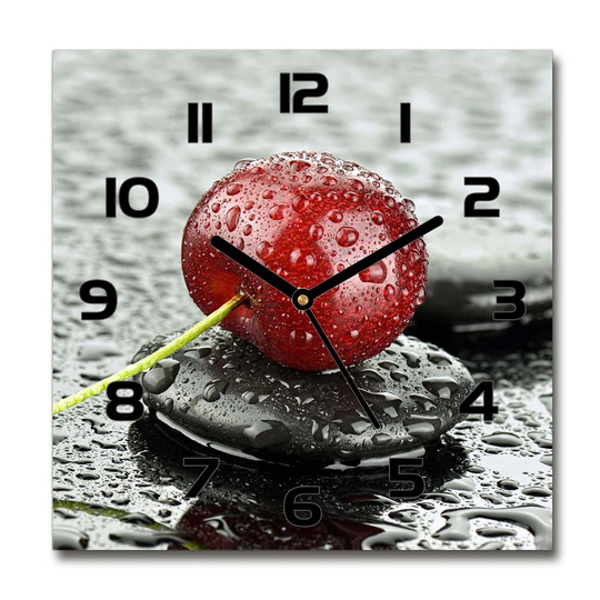 Cherry in the Rain Silent Wall Clock