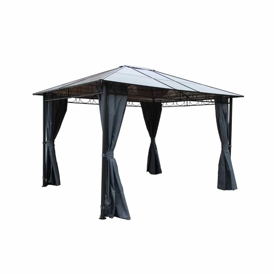 Royalcraft Zurich Polycarbonate Gazebo 3 x 3.6m - Grey