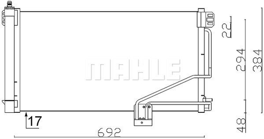 Condenser Air Conditioning 8FC351301-354 by BEHR