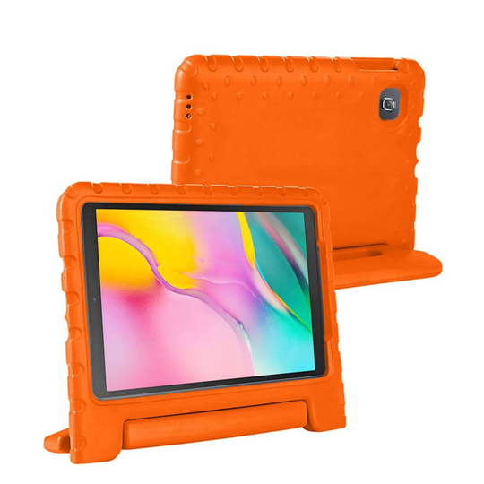 (Samsung Tab A 2019 10.1" T510 T515, Orange) Kid's Shockproof Cover For Samsung T580 T585 T510 T515 Tablet