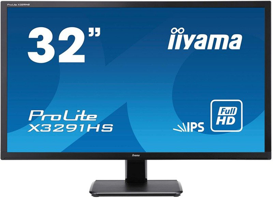 Iiyama ProLite X3291HS 32'' Full HD AH-IPS Monitor, 75Hz, 5ms, HDMI, DVI-D, VGA, Speakers