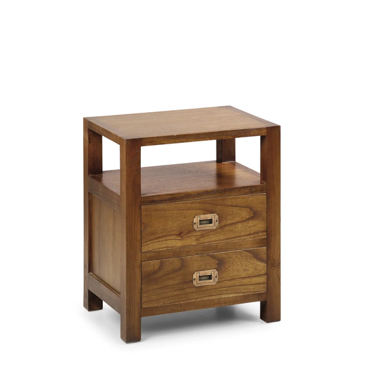 Guildhall 2 Drawer Bedside Table