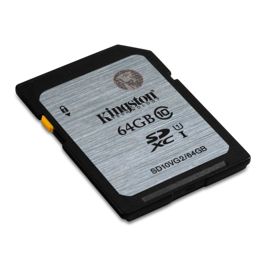 Kingston 64Gb SDHC UHS-I Class 10 SD Media Card