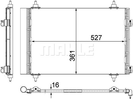 Condenser Air Conditioning 8FC351307-691 by BEHR
